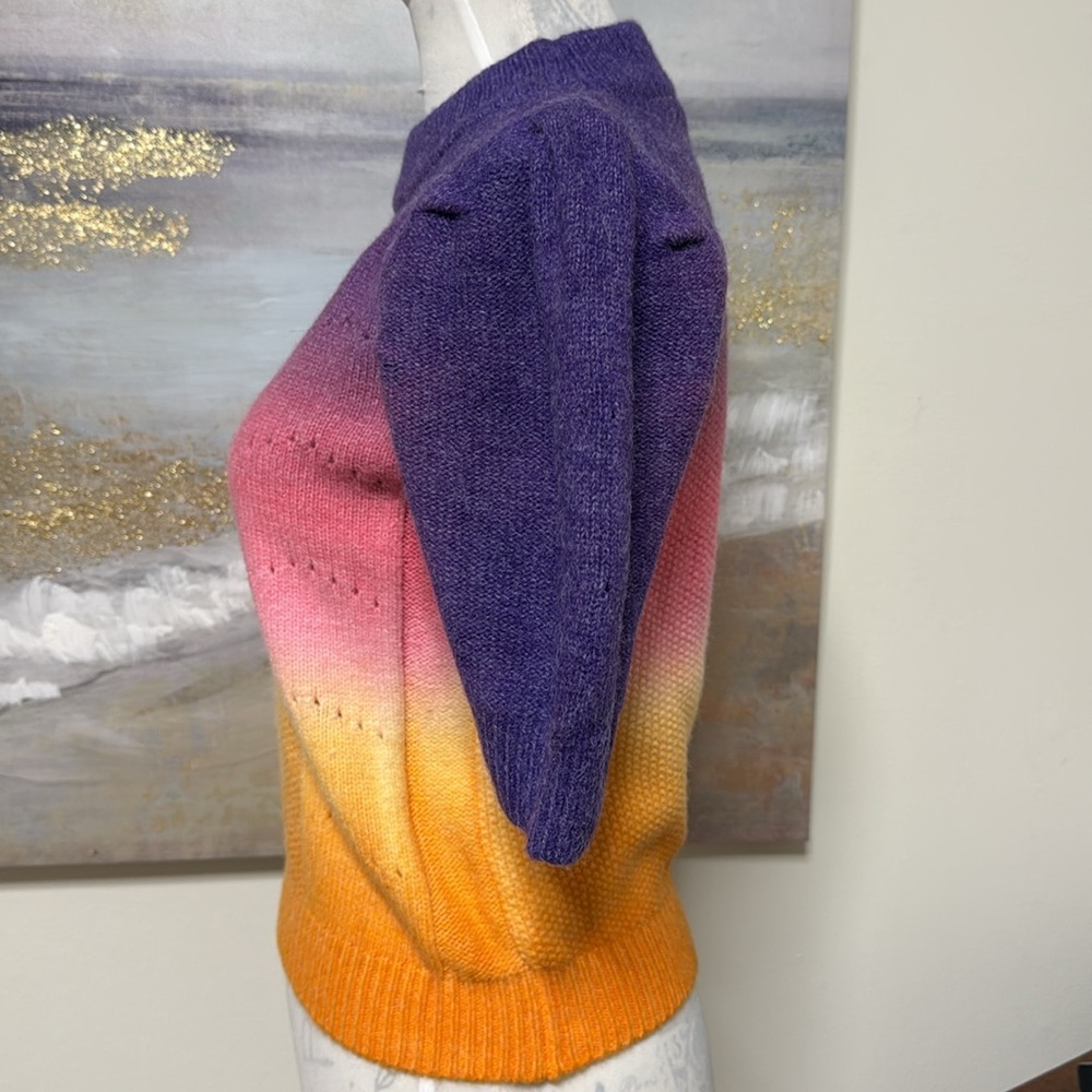 NWOT ENGLISH FACTORY Short Sleeve Sweater, Multicolored, Size XS - Picture 5 of 7